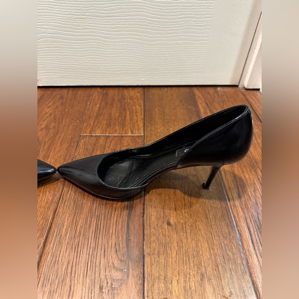 WHITE HOUSE BLACK MARKET Patent Leather Pumps Heels Midnight Blue 9.5 - Picture 6 of 15